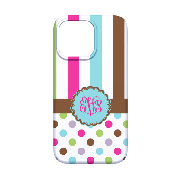 Stripes & Dots iPhone 13 Mini Case - Back