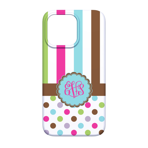 Stripes & Dots iPhone 13 Pro Case - Back