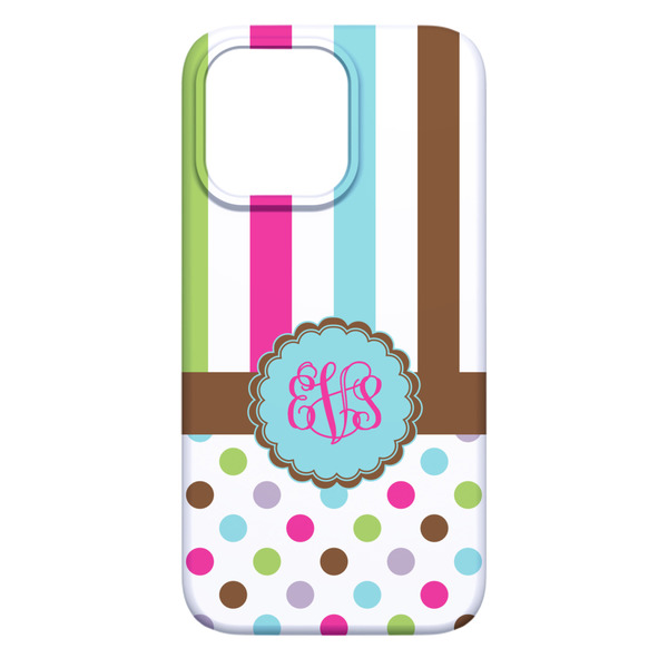 Stripes & Dots iPhone 13 Pro Max Case - Back