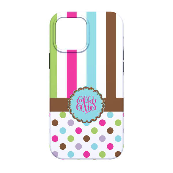 Stripes & Dots iPhone 13 Pro Tough Case - Back