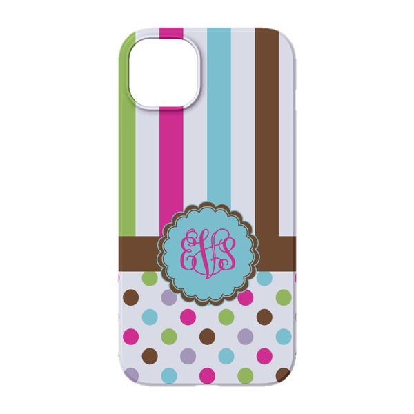 Stripes & Dots iPhone 14 Pro Case - Back