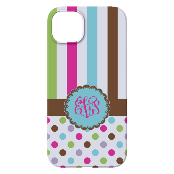 Stripes & Dots iPhone 14 Pro Max Case - Back