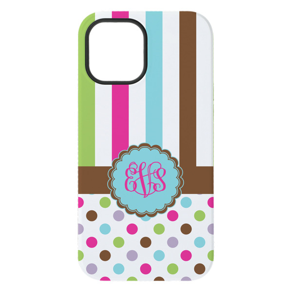Stripes & Dots iPhone 15 Pro Max Tough Case - Back