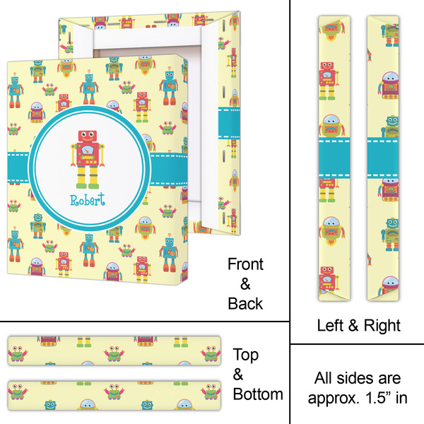 Robot 11x14 - Canvas Print - Approval