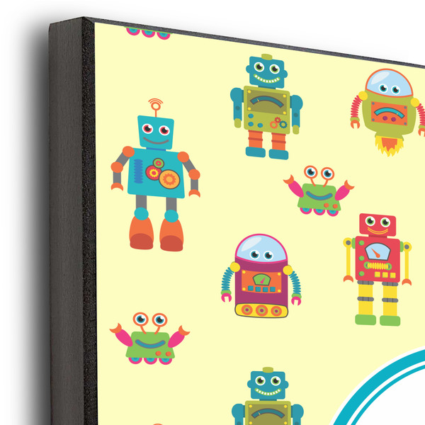 Robot 11x14 Wood Print - Closeup
