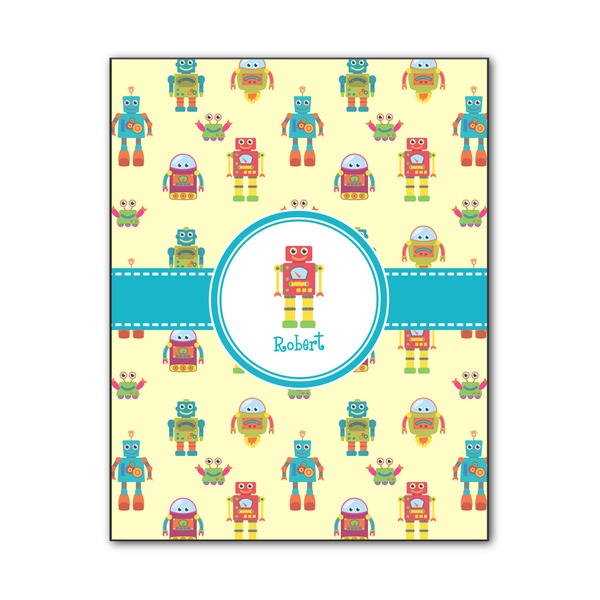 Custom Robot Wood Print - 11x14 (Personalized)