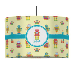 Robot 12" Drum Pendant Lamp - Fabric (Personalized)