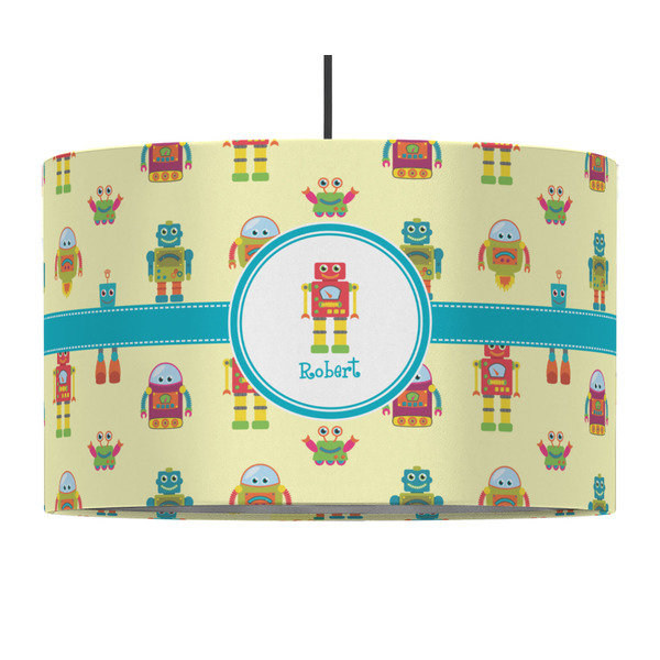 Robot 12" Drum Lampshade - PENDANT (Fabric)