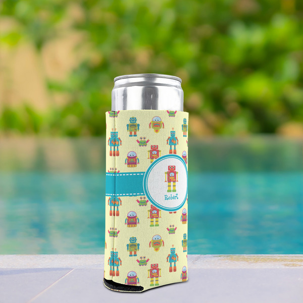Robot Can Cooler - Tall 12oz - In Context