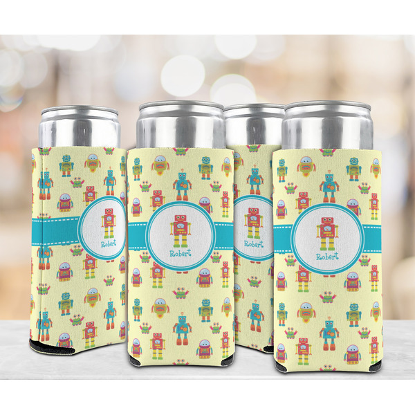 Robot 12oz Tall Can Sleeve - Set of 4 - LIFESTYLE