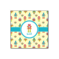 Robot Wood Print - 12x12 (Personalized)