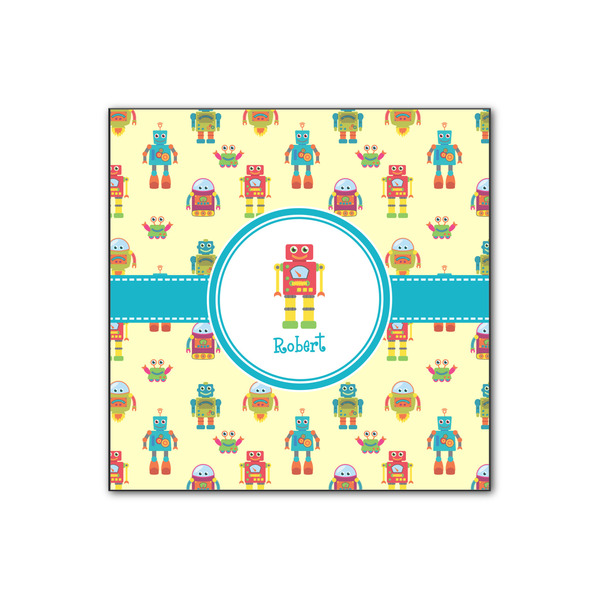 Custom Robot Wood Print - 12x12 (Personalized)