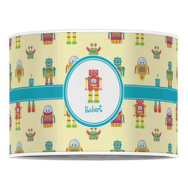 Robot 16" Drum Lampshade - FRONT (Poly Film)