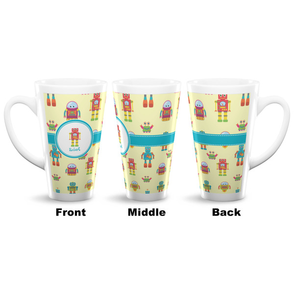 Robot 16 Oz Latte Mug - Approval