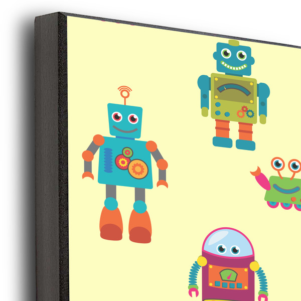 Robot 16x20 Wood Print - Closeup