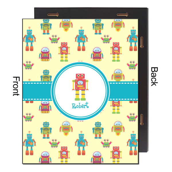 Robot 16x20 Wood Print - Front & Back View