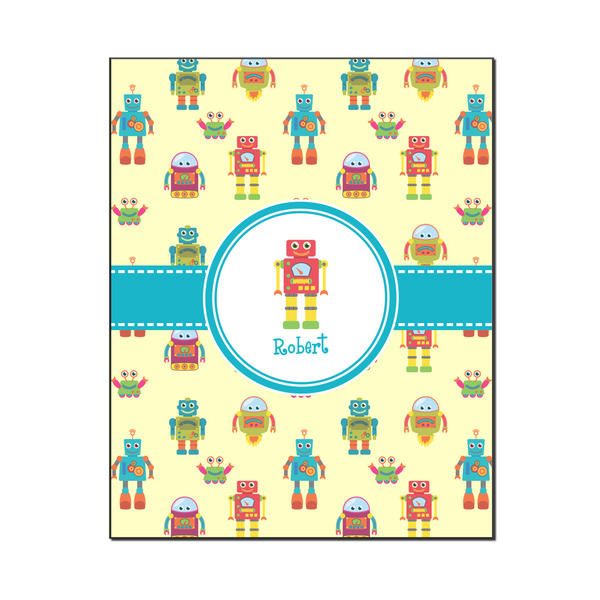 Custom Robot Wood Print - 16x20 (Personalized)