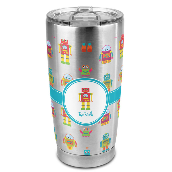 Custom Robot 20oz Stainless Steel Double Wall Tumbler - Full Print (Personalized)