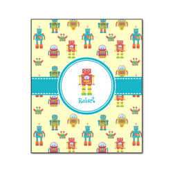 Robot Wood Print - 20x24 (Personalized)