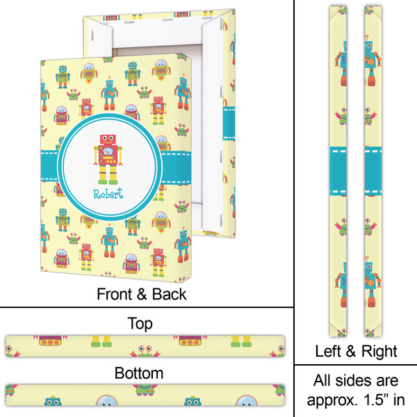 Robot 20x30 - Canvas Print - Approval