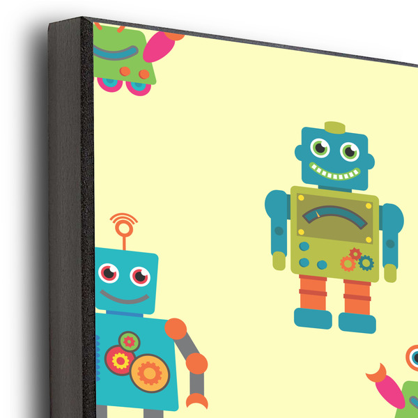 Robot 20x30 Wood Print - Closeup