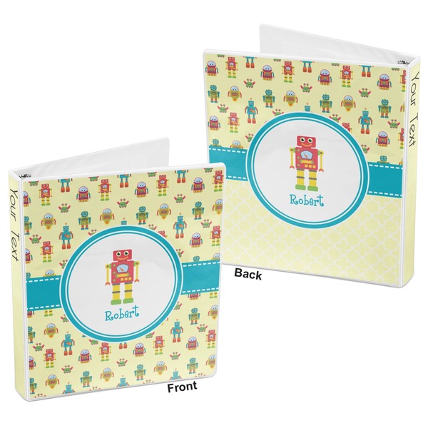 Robot 3-Ring Binder Front and Back