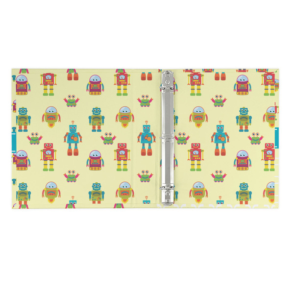 Robot 3 Ring Binders - Full Wrap - 1" - OPEN INSIDE