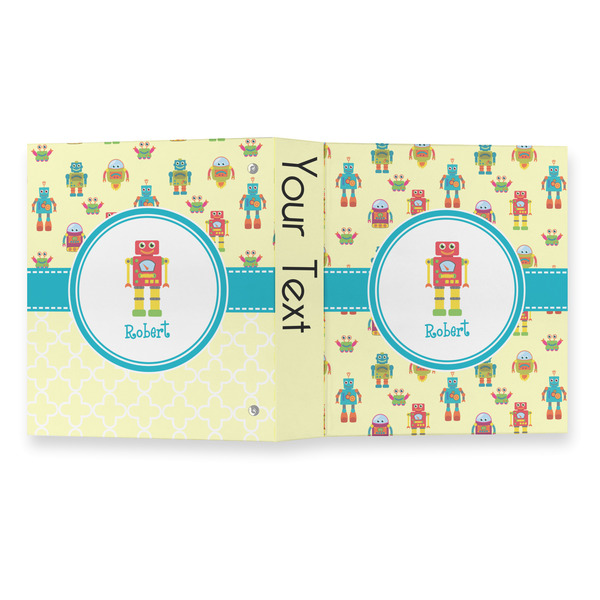 Robot 3 Ring Binders - Full Wrap - 1" - OPEN OUTSIDE