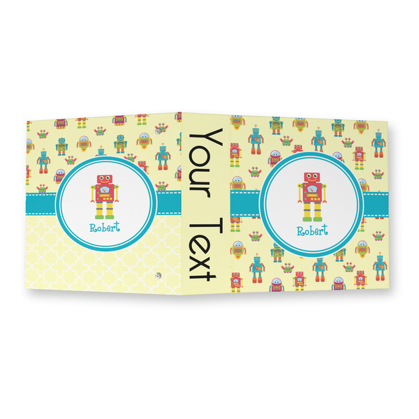 Robot 3 Ring Binders - Full Wrap - 2" - OPEN OUTSIDE