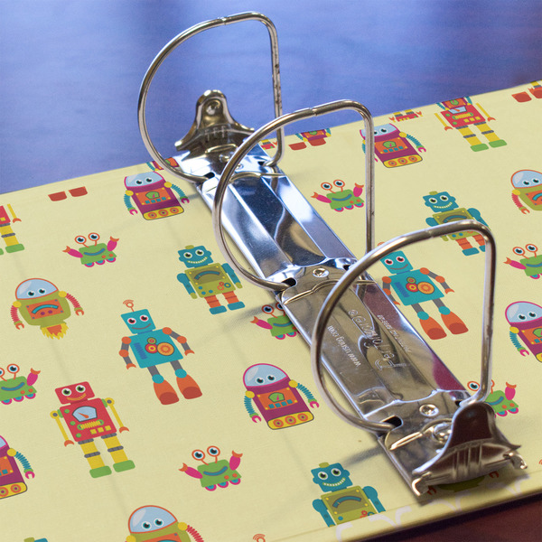 Robot 3 Ring Binders - Full Wrap - 3" - DETAIL