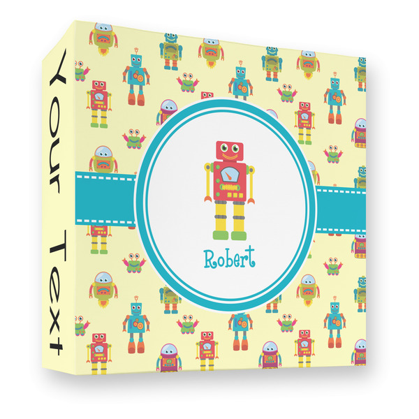 Robot 3 Ring Binders - Full Wrap - 3" - FRONT