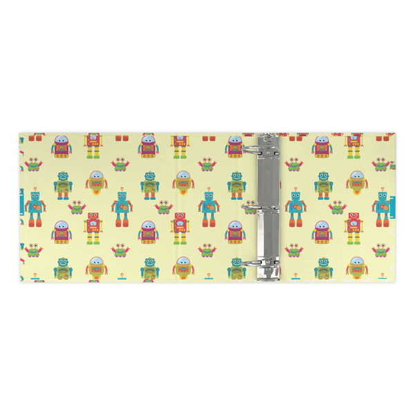 Robot 3 Ring Binders - Full Wrap - 3" - OPEN INSIDE
