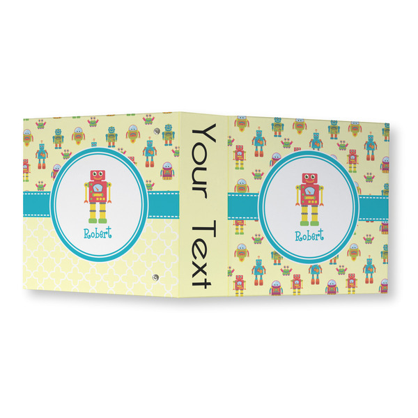 Robot 3 Ring Binders - Full Wrap - 3" - OPEN OUTSIDE