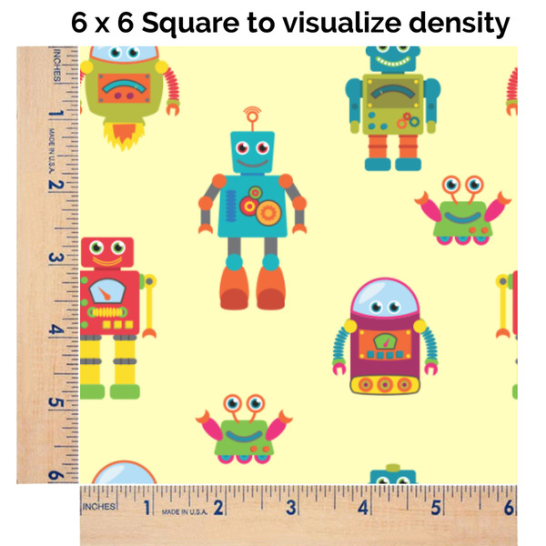 Robot 6x6 Swatch of Fabric