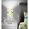 Robot 7 inch drum lamp shade - in room