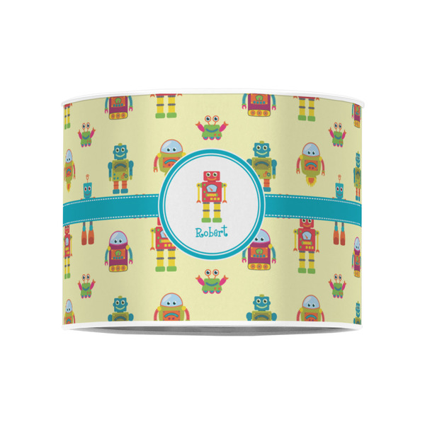 Robot 8" Drum Lampshade - FRONT (Poly Film)