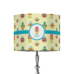 Robot 8" Drum Lamp Shade - Fabric (Personalized)
