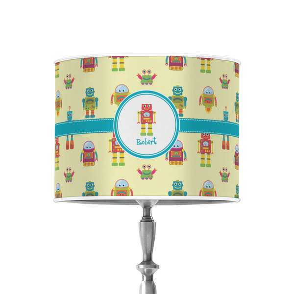 Robot 8" Drum Lampshade - ON STAND (Poly Film)