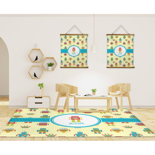 Robot 8'x10' Indoor Area Rugs - IN CONTEXT