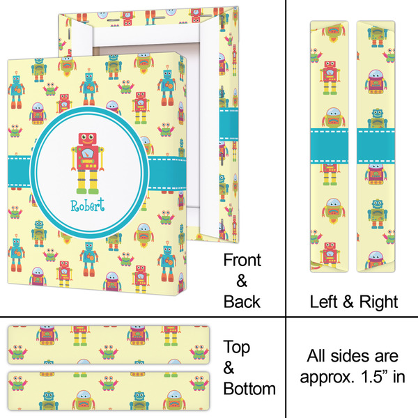 Robot 8x10 - Canvas Print - Approval