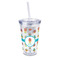 Robot 16oz Double Wall Acrylic Tumbler with Lid & Straw - Full Print (Personalized)