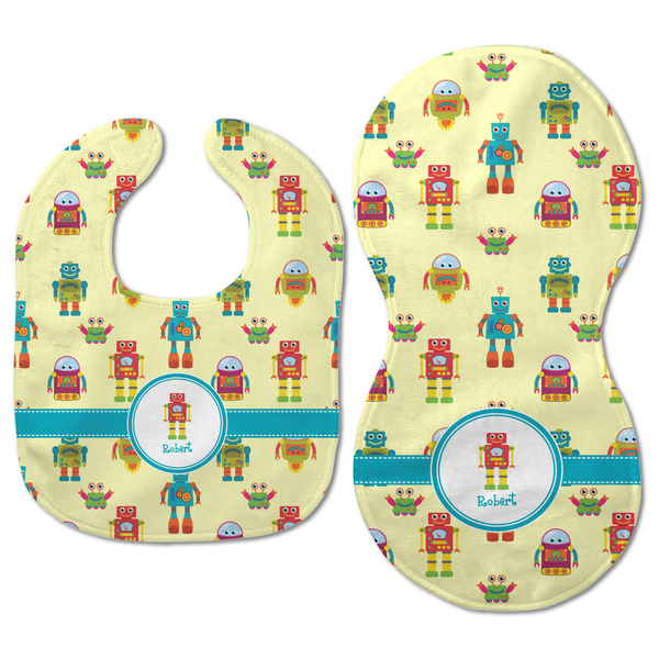 Robot Baby Bib & Burp Set - Approval (new bib & burp)