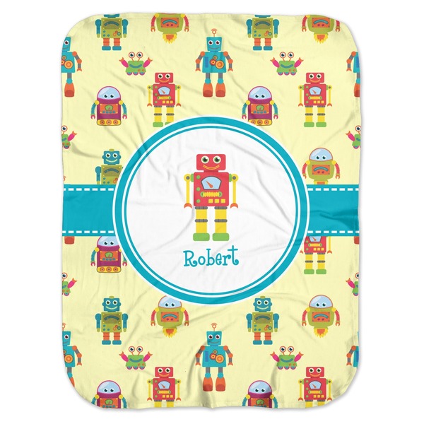 Custom Robot Baby Swaddling Blanket (Personalized)