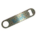 Robot Bar Bottle Opener - Silver w/ Name or Text