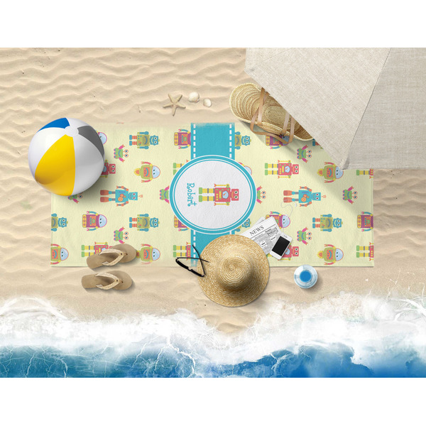 Robot Beach Towel Lifestyle