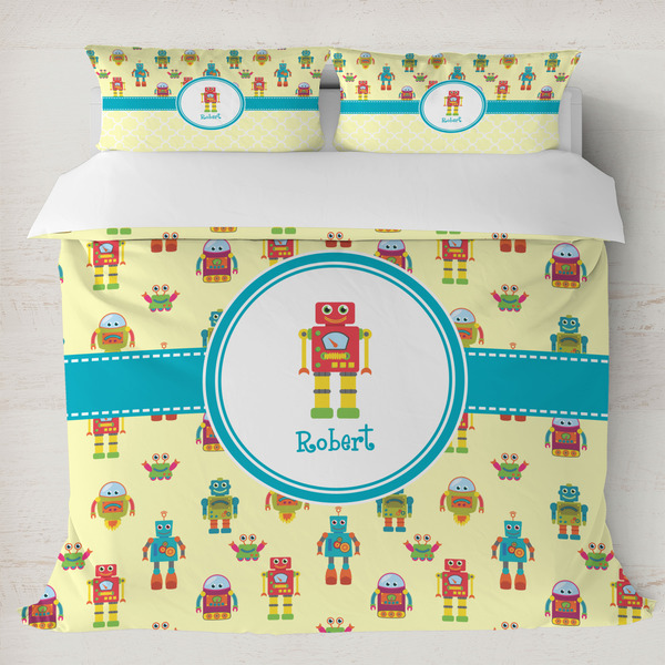 Custom Robot Duvet Cover Set - King (Personalized)