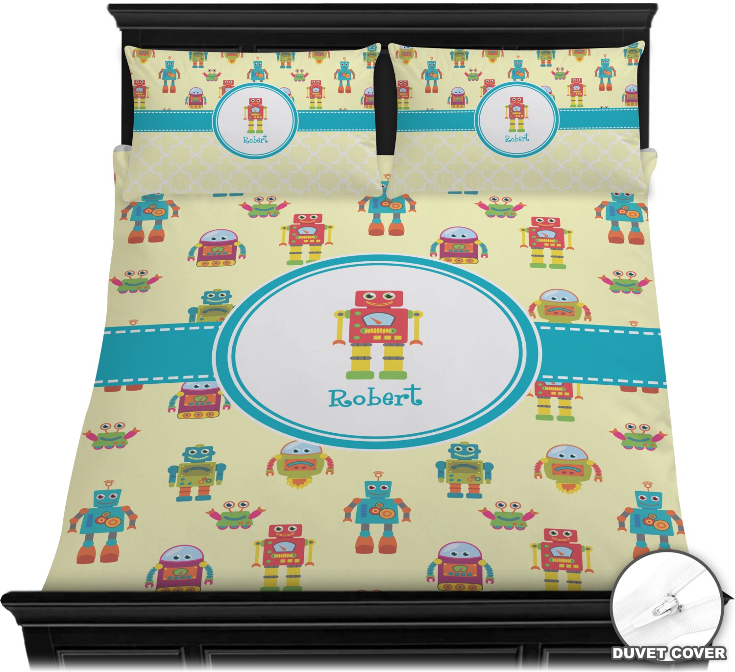 Robot Duvet Covers Personalized Youcustomizeit