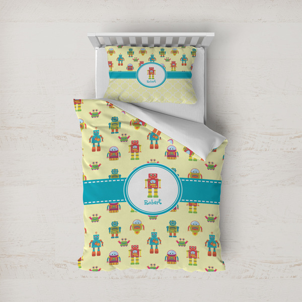 Custom Robot Duvet Cover Set - Twin (Personalized)