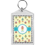 Robot Bling Keychain (Personalized)