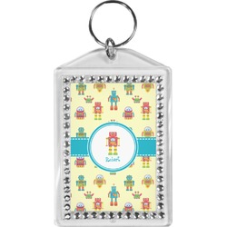 Robot Bling Keychain (Personalized)